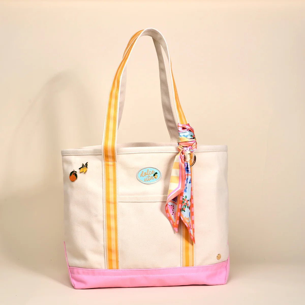THE DARLING CANVAS TOTE BAG - CIAO BELLA