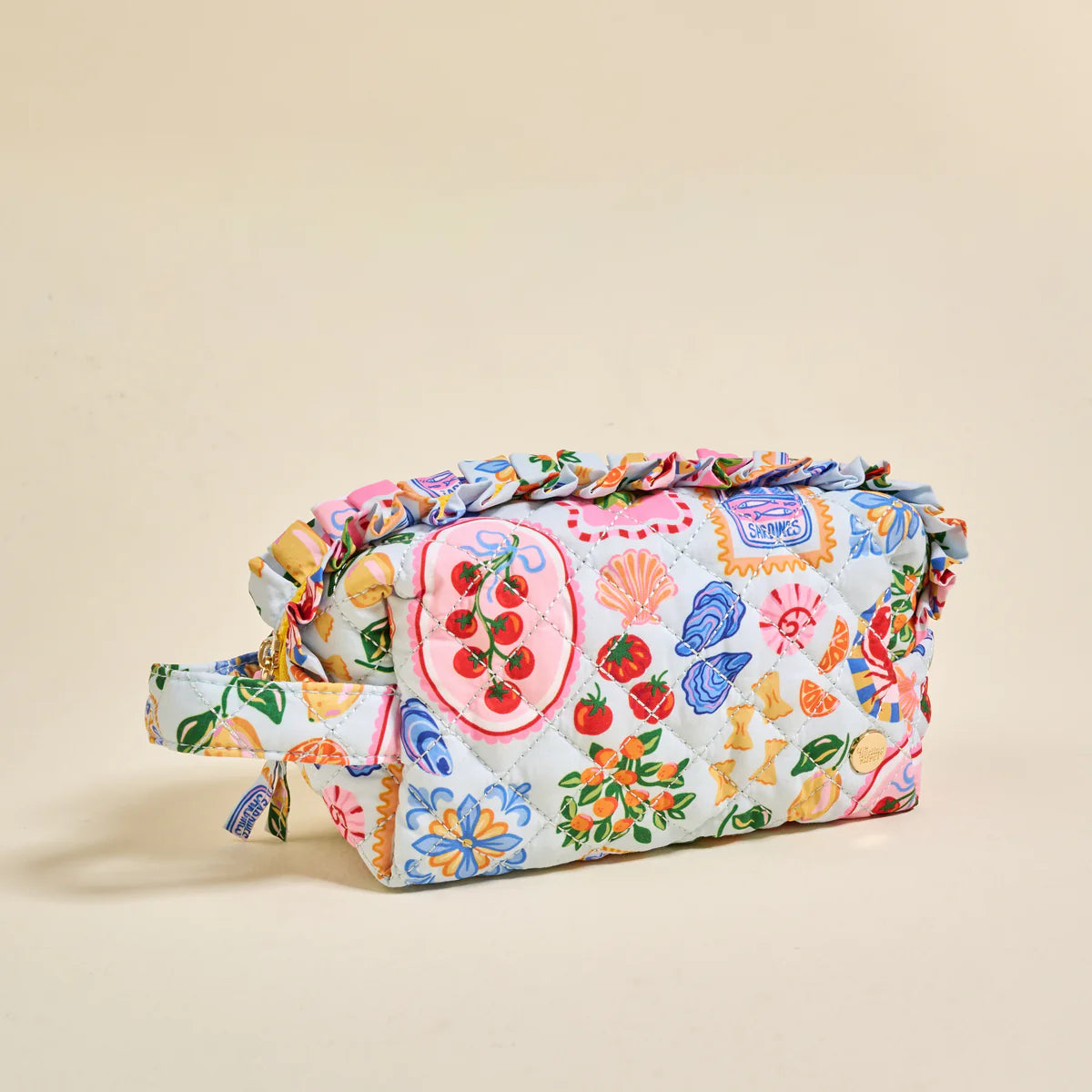 ESSENTIALS QUILTED COSMETIC POUCH - CIAO BELLA