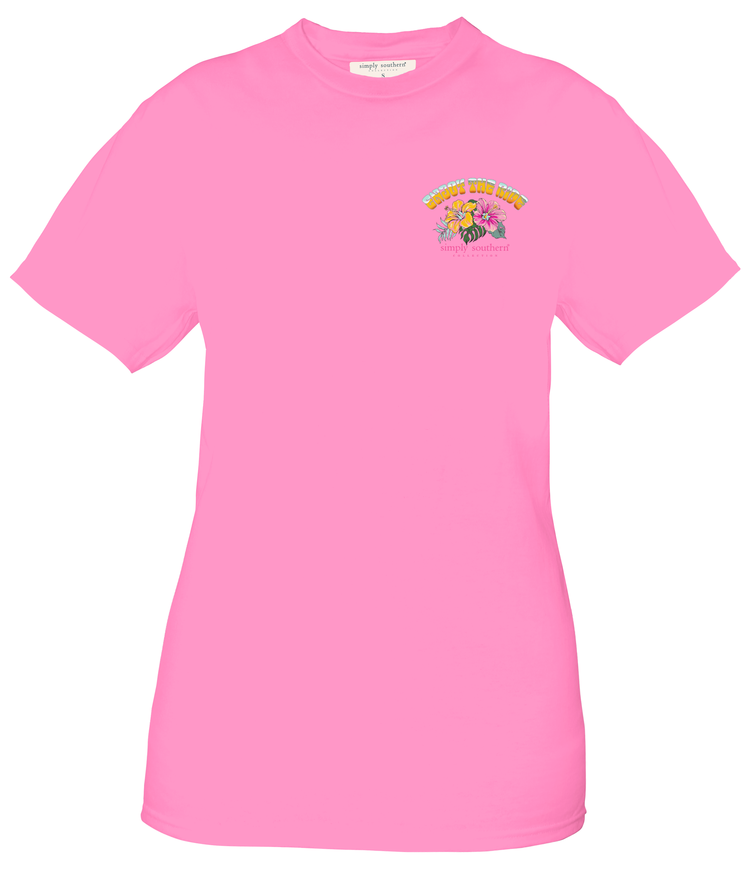 ENJOY THE RIDE SHORT SLEEVE - FANCY CANDY PINK