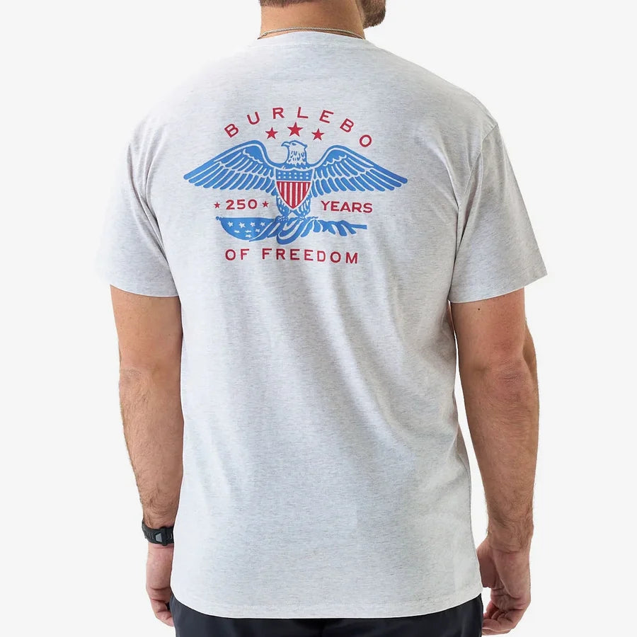 EAGLE OUTDOORS SS TEE - HEATHER OATMEAL