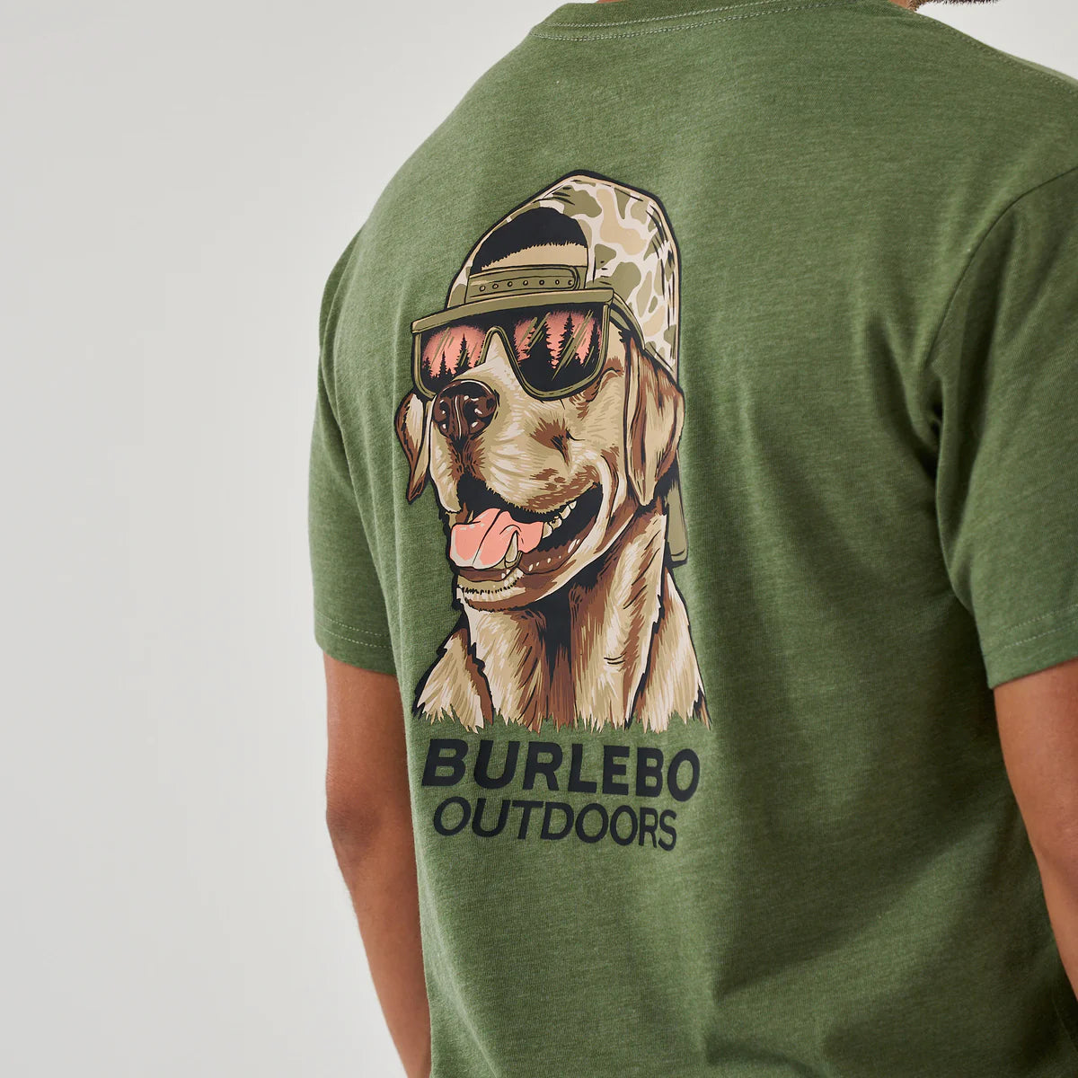 MALLARD CAMO DOG SS TEE - HEATHER OLIVE