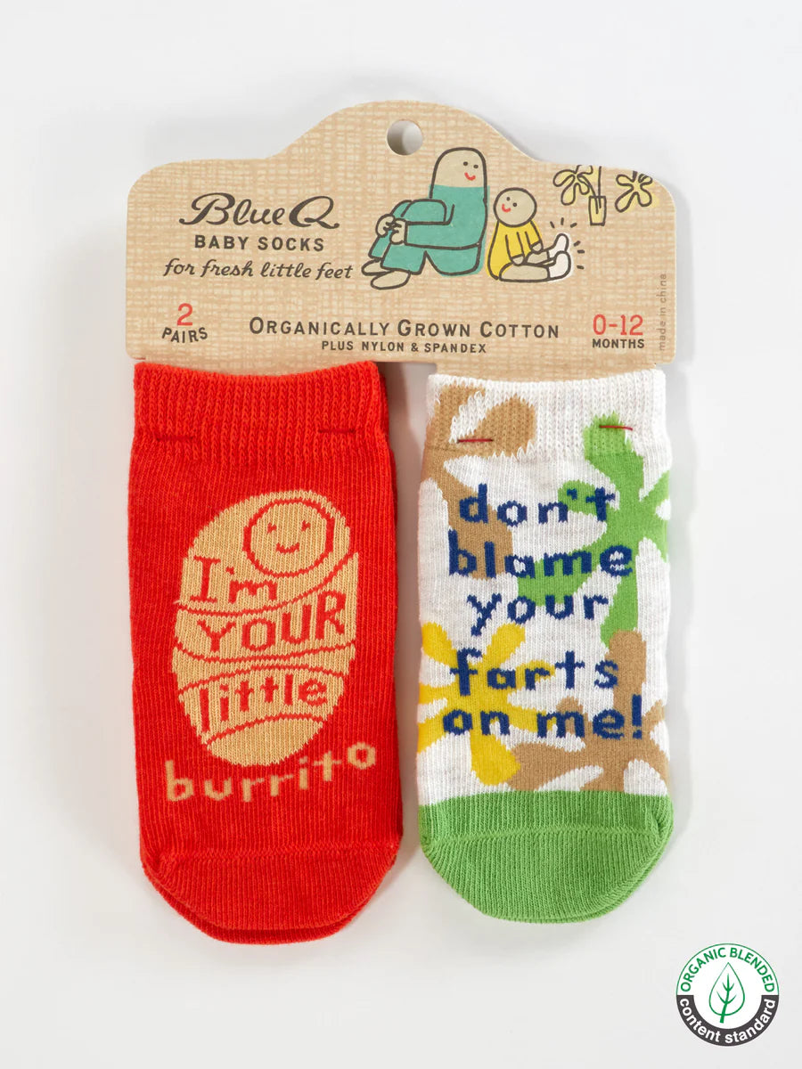 BABY SOCKS - LIL BURRITO/FARTS