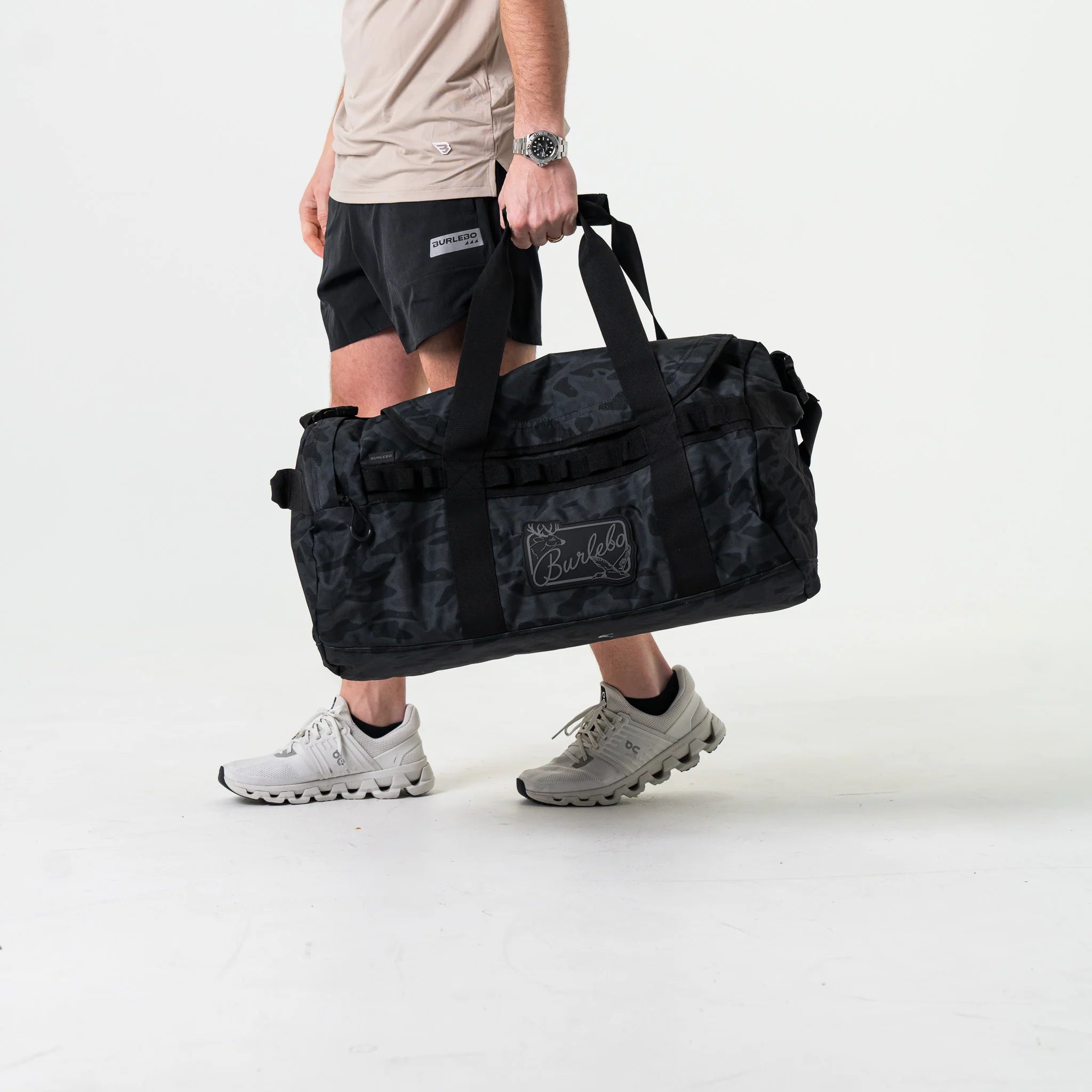 BURLEBO DUFFLE - BLACK CAMO