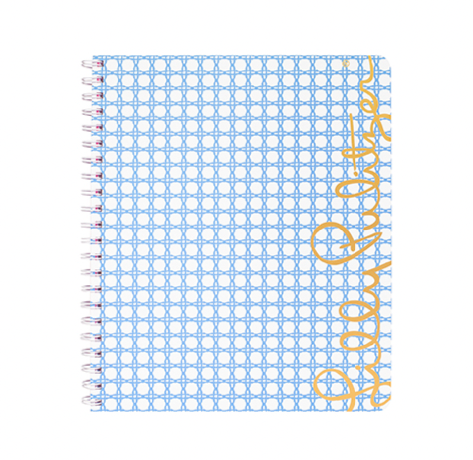 LARGE NOTEBOOK FRENCHIE BLUE CAN