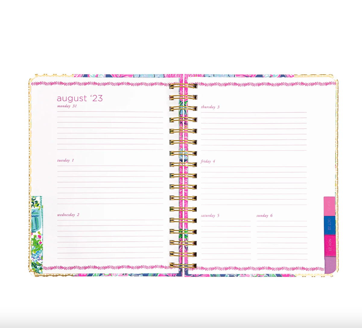LARGE 17 MONTH AGENDA - ALWAYS BE BLOOMING