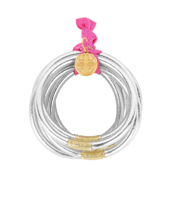 ALL WEATHER BANGLE SET OF 6 - SILVER