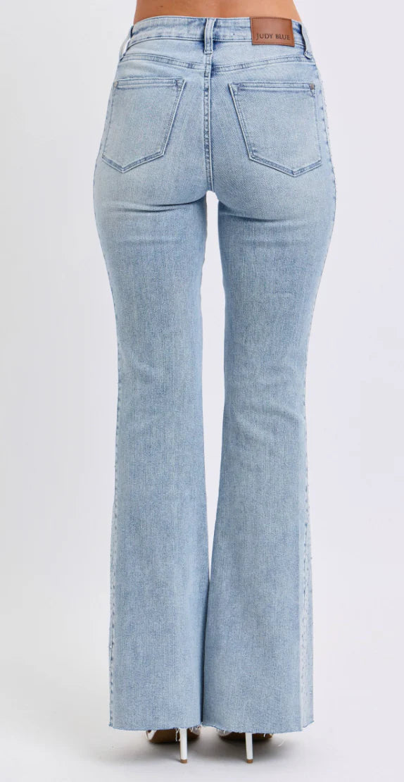 MR RHINESTONE SIDE PANEL DETAIL FLARE - LIGHT