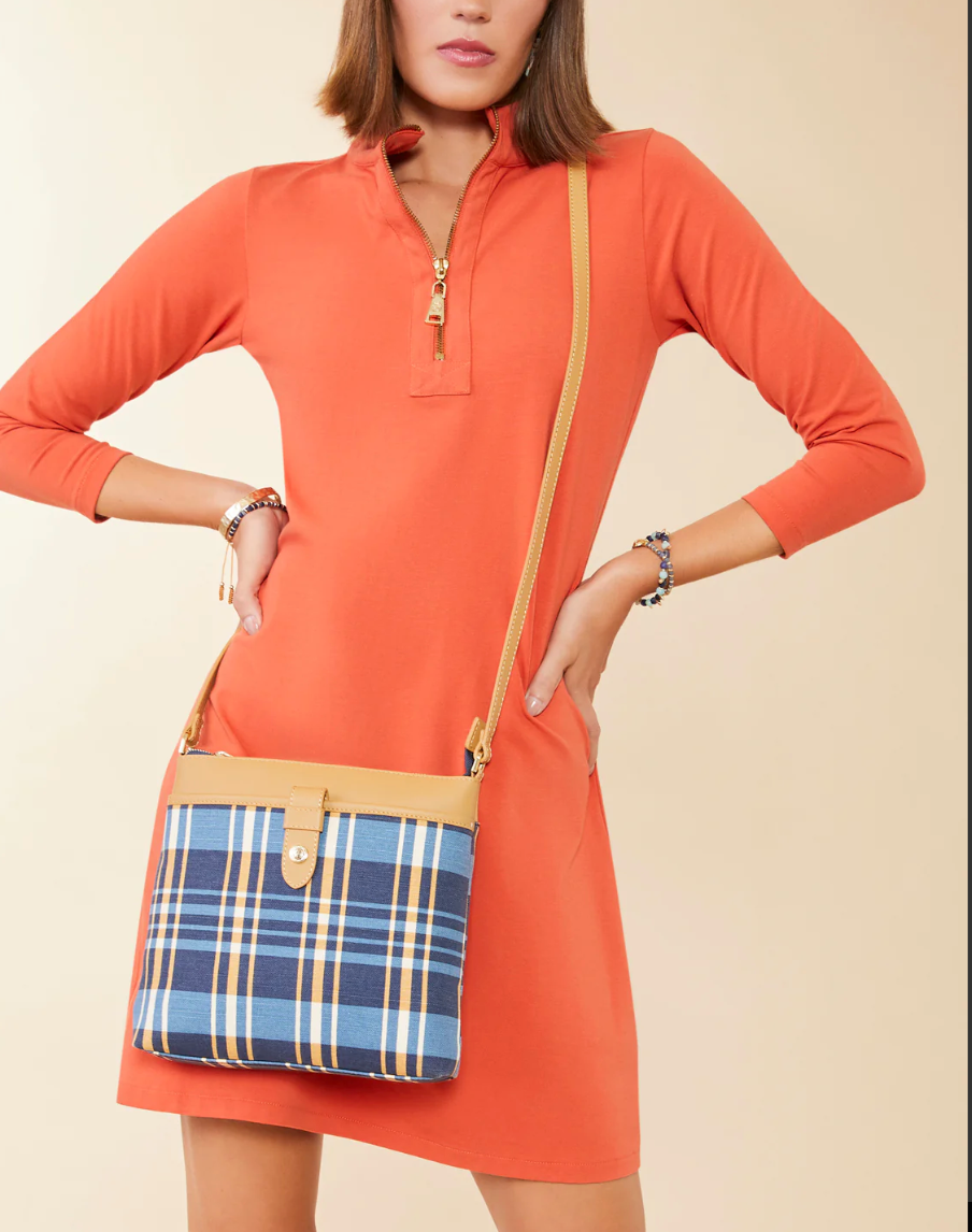 POCKET HIPSTER KALALANTA PLAID NAVY