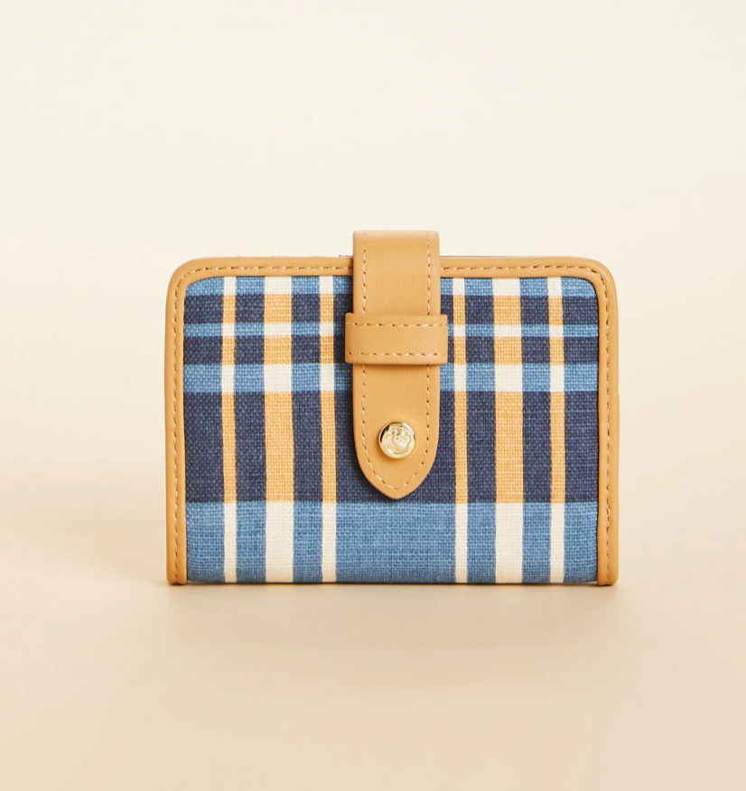 LEAGUE MINI WALLET KALALANTA PLAID NAVY