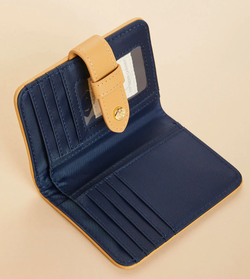 LEAGUE MINI WALLET KALALANTA PLAID NAVY