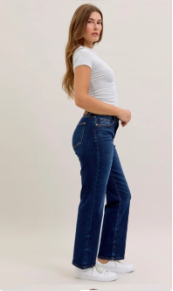 MID RISE STRAIGHT - SHORT - DARK