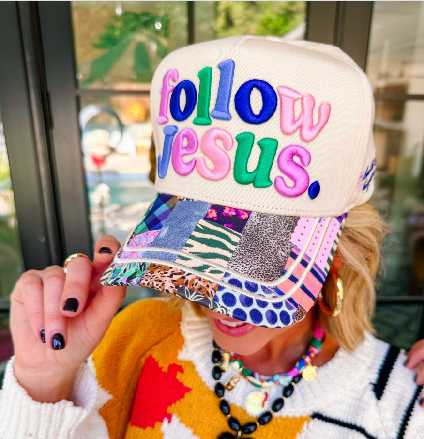 COLORFUL FOLLOW JESUS HAT