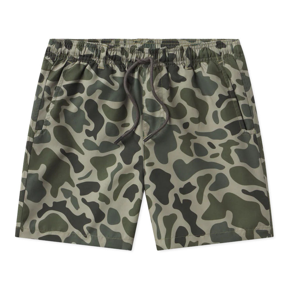 YOUTH - LA COSTA LINED SWIM TRUNK - CAMO - DARK OLIVE