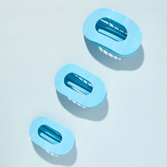 SUMMER SKY FLAT ROUND HAIR CLIP