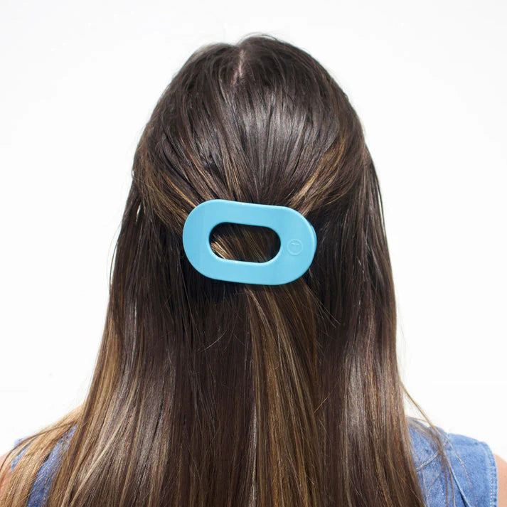 SUMMER SKY FLAT ROUND HAIR CLIP