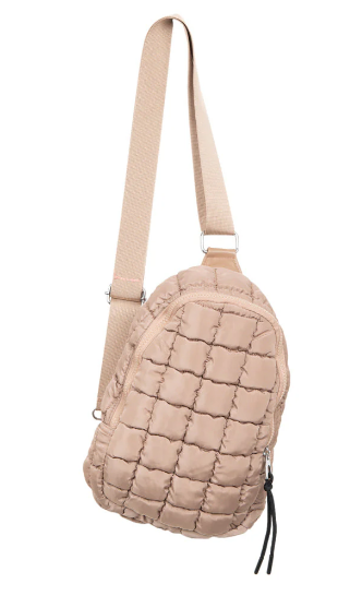 Tan quilted purse hotsell