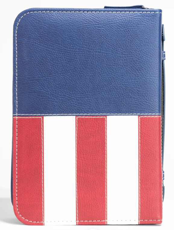 LARGE BIBLE COVER - US FLAG STAND FIRM