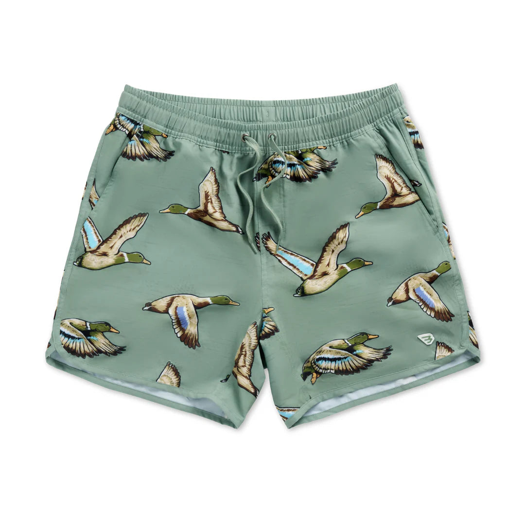 YOUTH - SWIM TRUNK - JUMBO MALLARDS GREEN