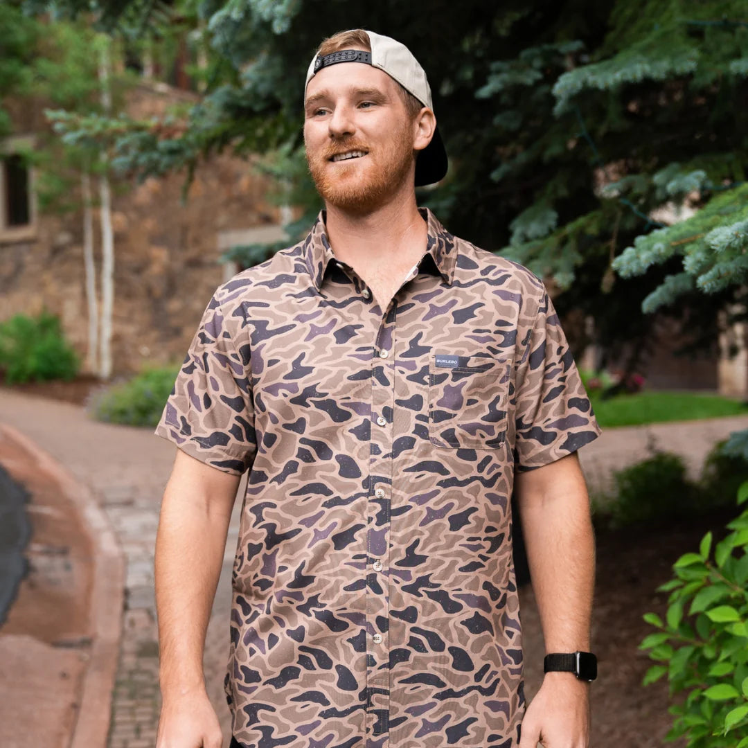 PERFORMANCE BUTTON UP - GAUGE CAMO