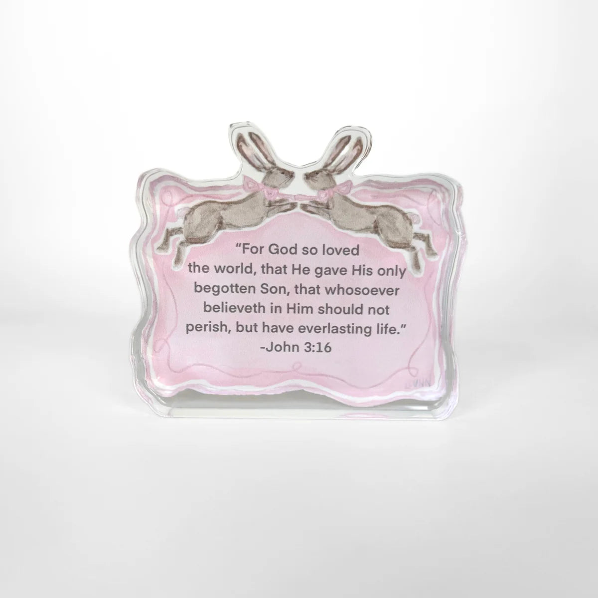 SCRIPTURE BLOCK - JOHN 3:16 - PINK