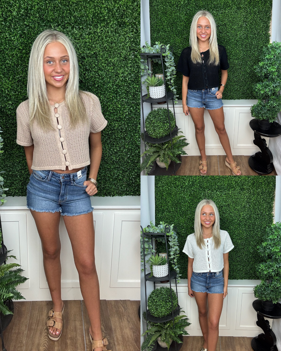 Lightweight Crochet Cardigan Top