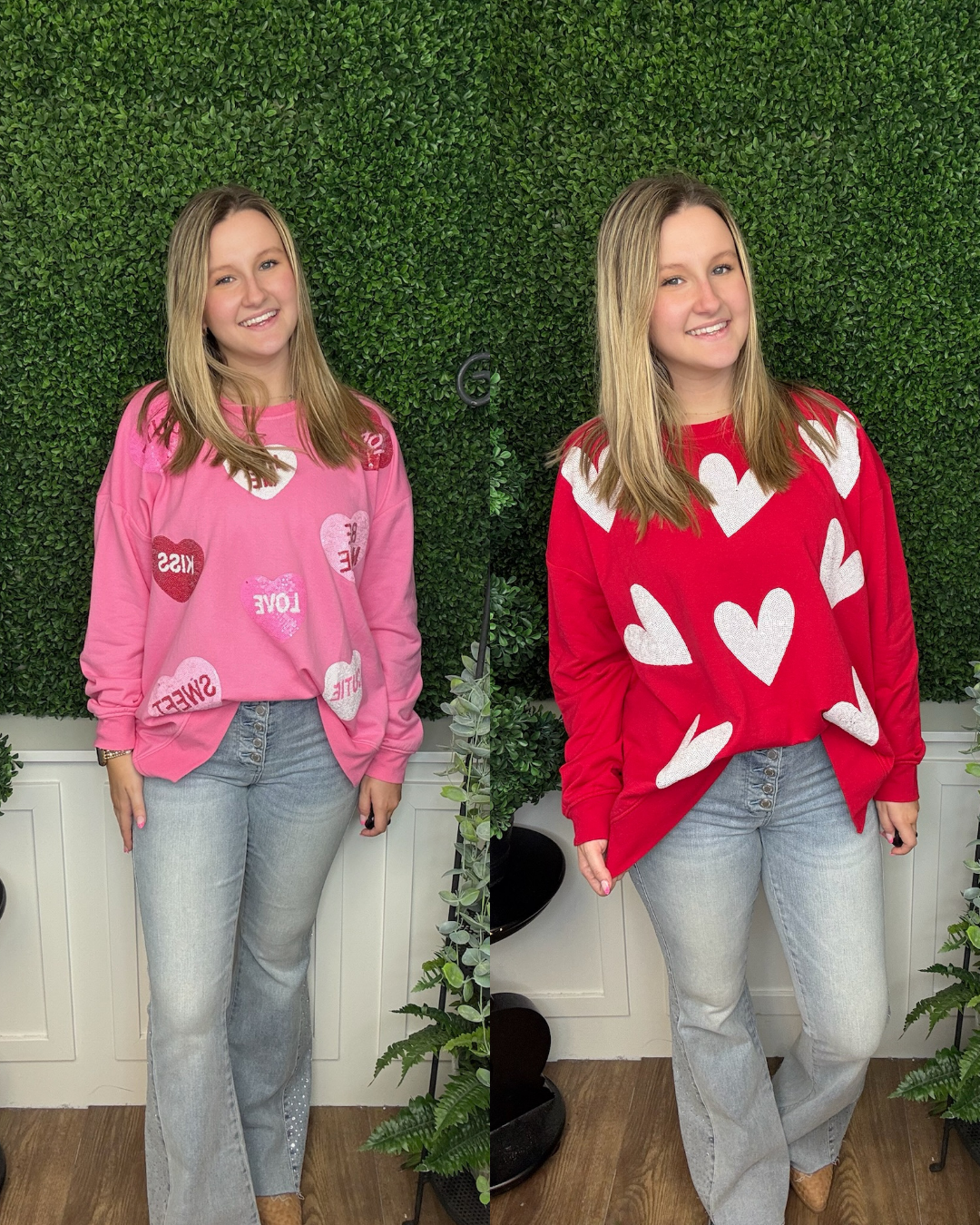 VALENTINE'S SPARKLE SWEATSHIRT