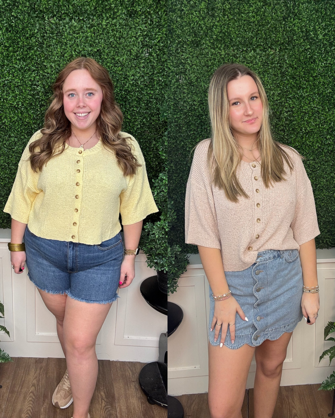 Button Front Knit Cardigan