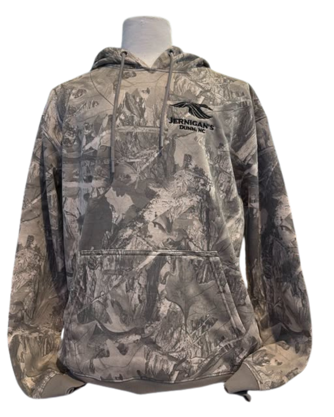 JERNIGAN'S RB DUCK EMBROIDERED HOODIE - LIGHT WOODS CAMO