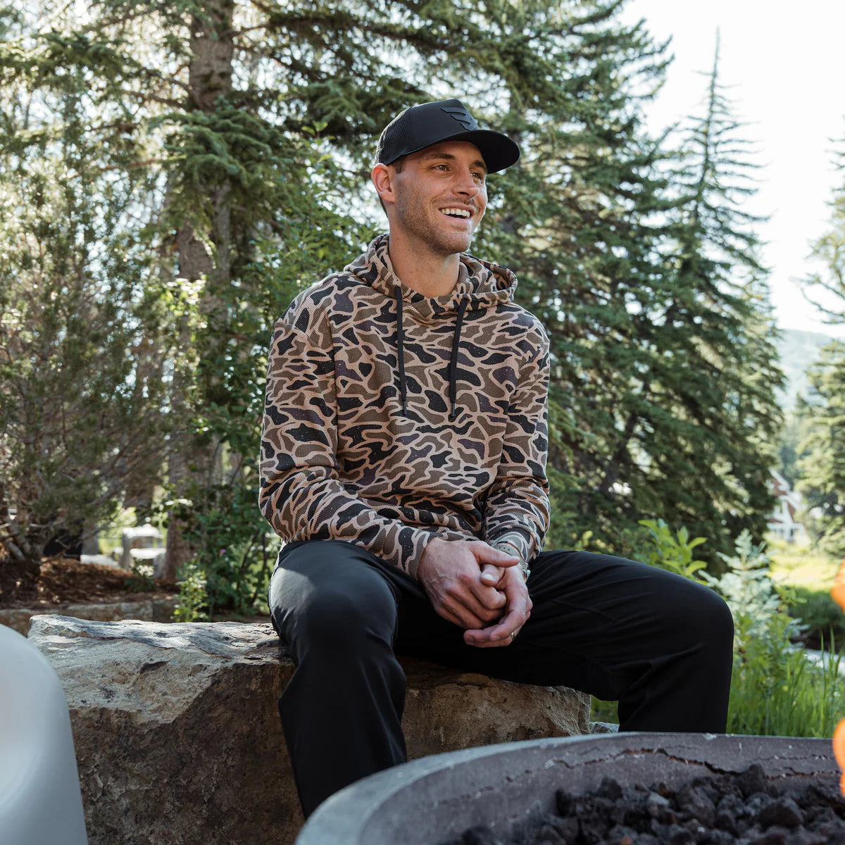 FLEECE HOODIE - GUAGE CAMO