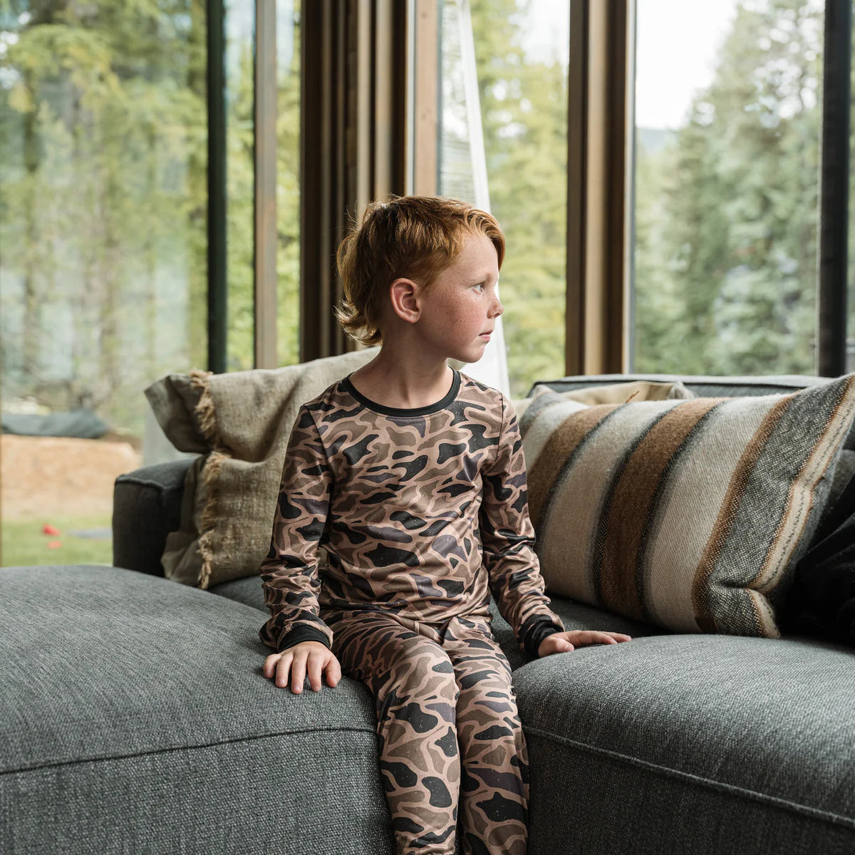 YOUTH - PERFORMANCE PAJAMA SET - GUAGE CAMO