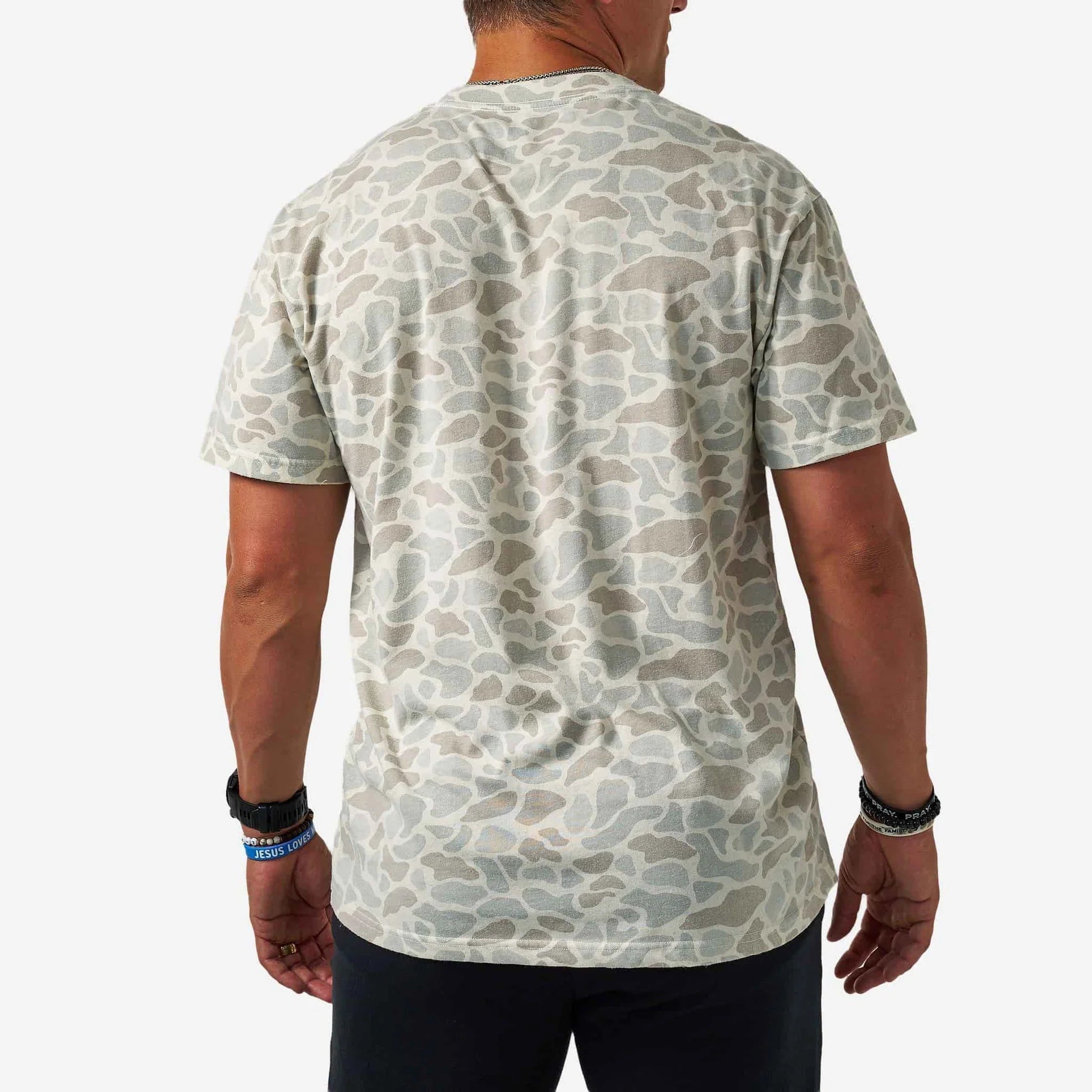 VINTAGE WASHED TEE - CLASSIC DEER CAMO