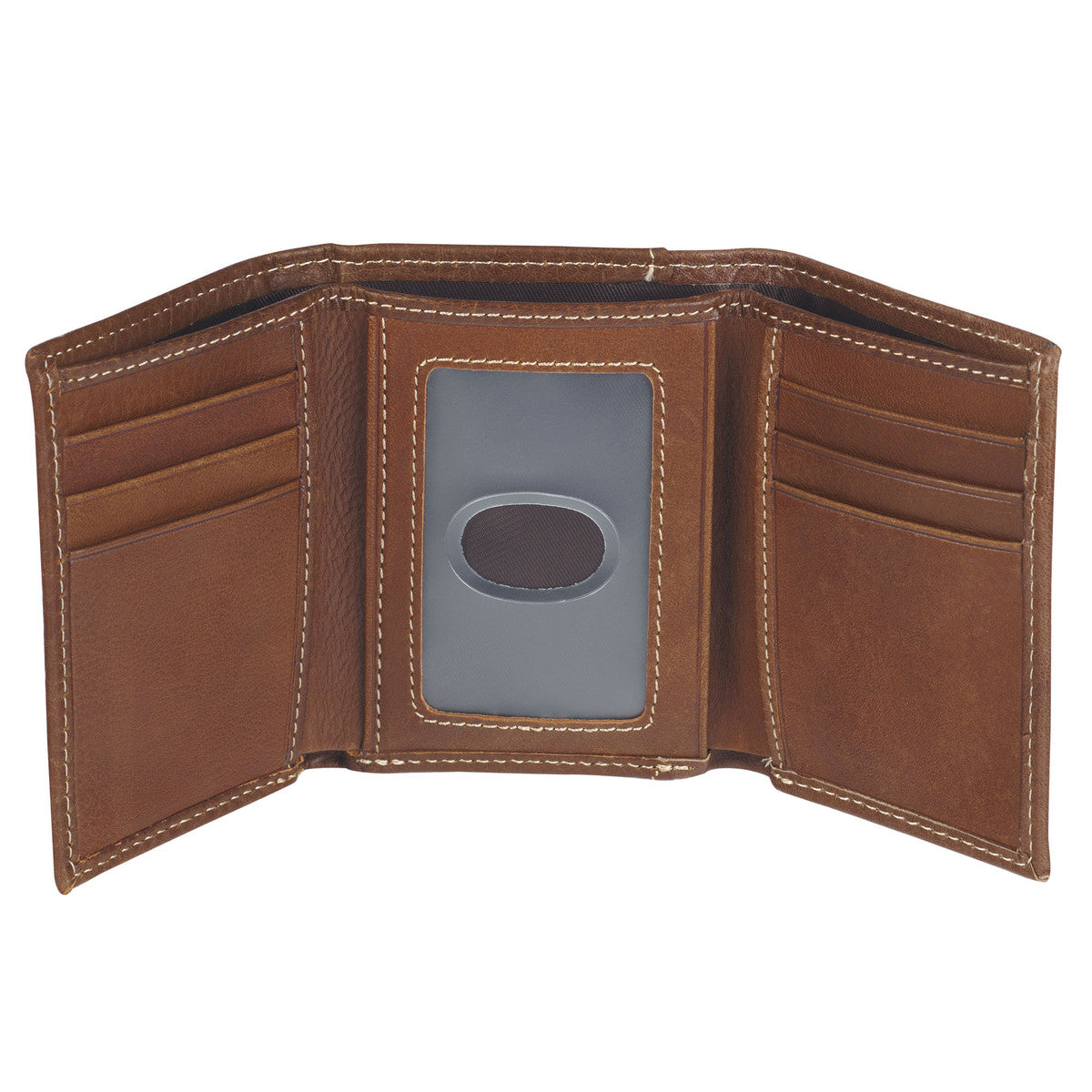 LEATHER WALLET ICHTHUS BADGE BROWN