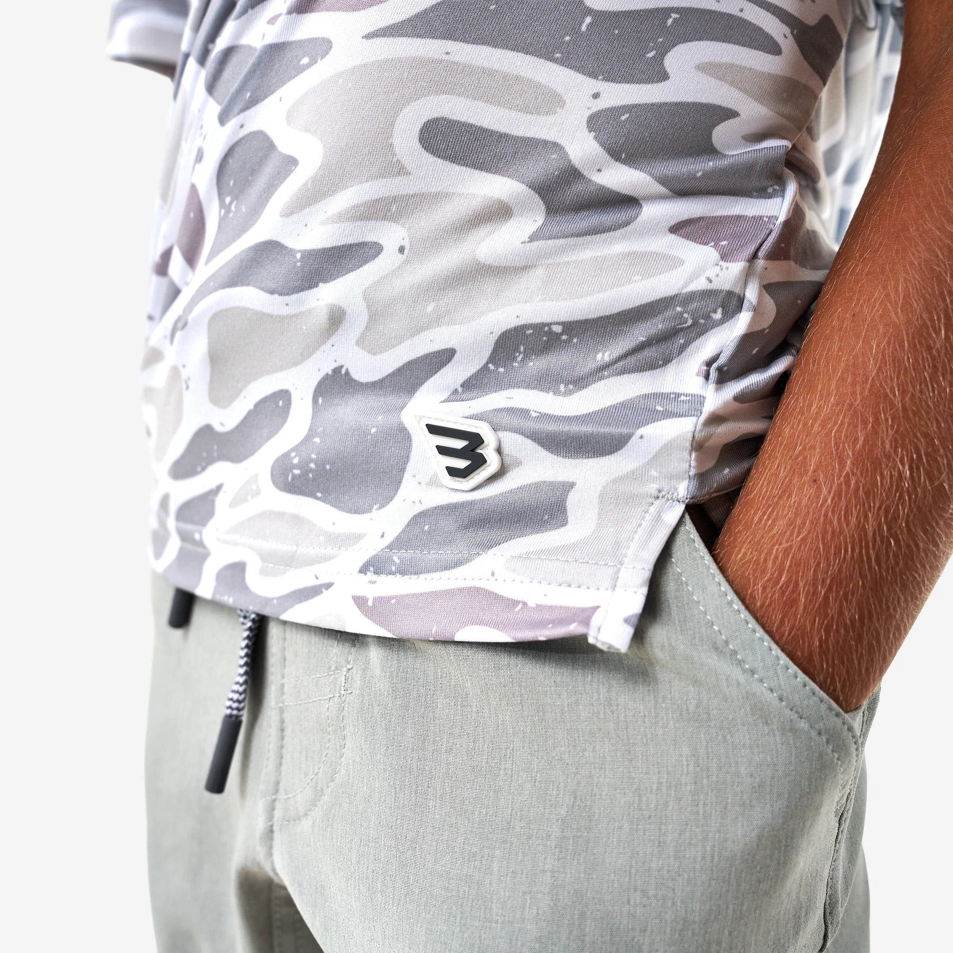 YOUTH GO TO TEE - WHITE CAMO