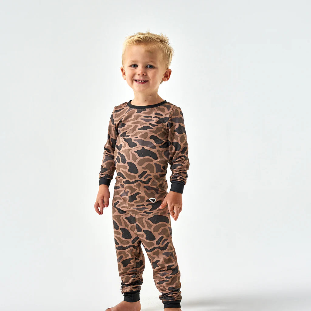 YOUTH - PERFORMANCE PAJAMA SET - GUAGE CAMO