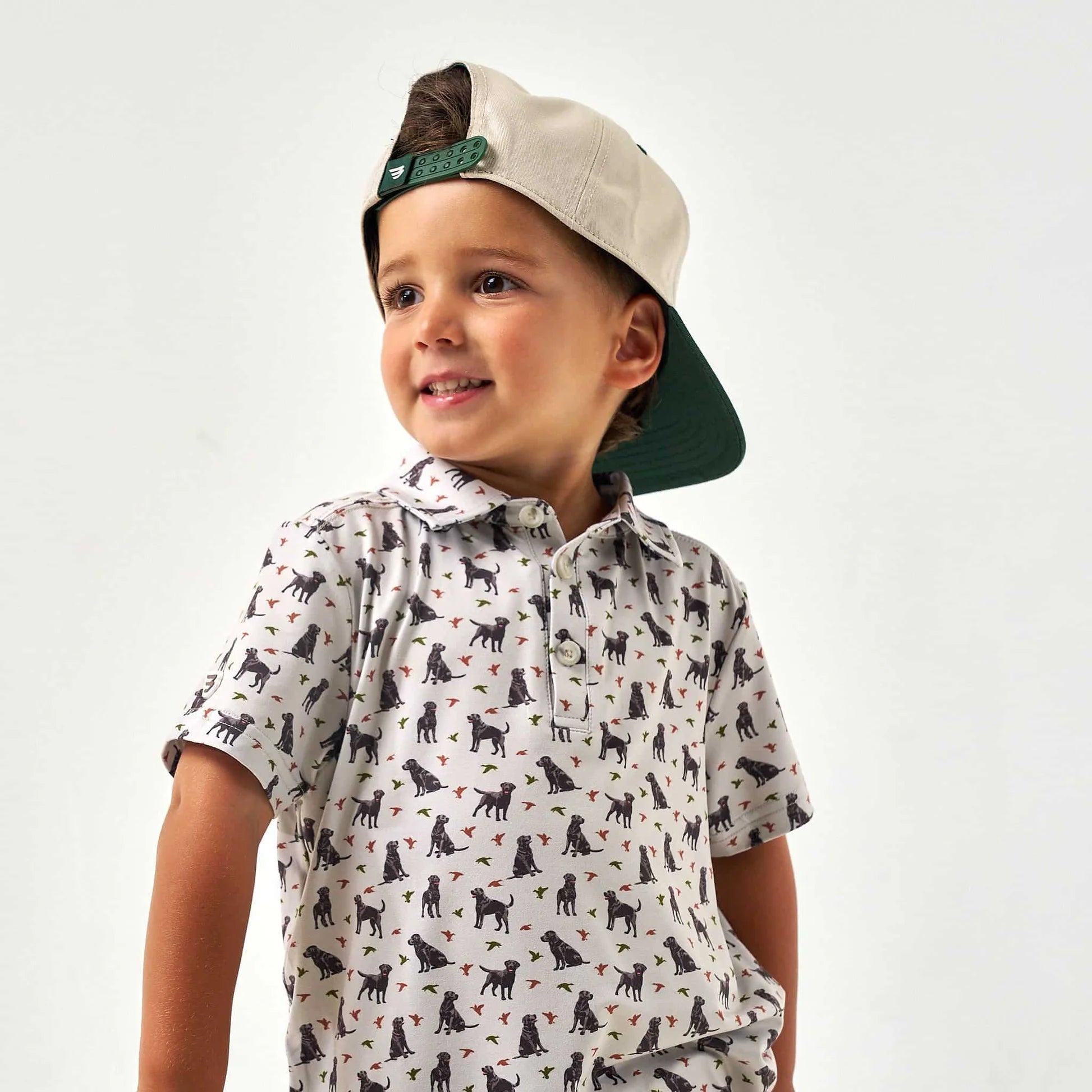 YOUTH PERFORMANCE POLO - DUCKS AND DOGS