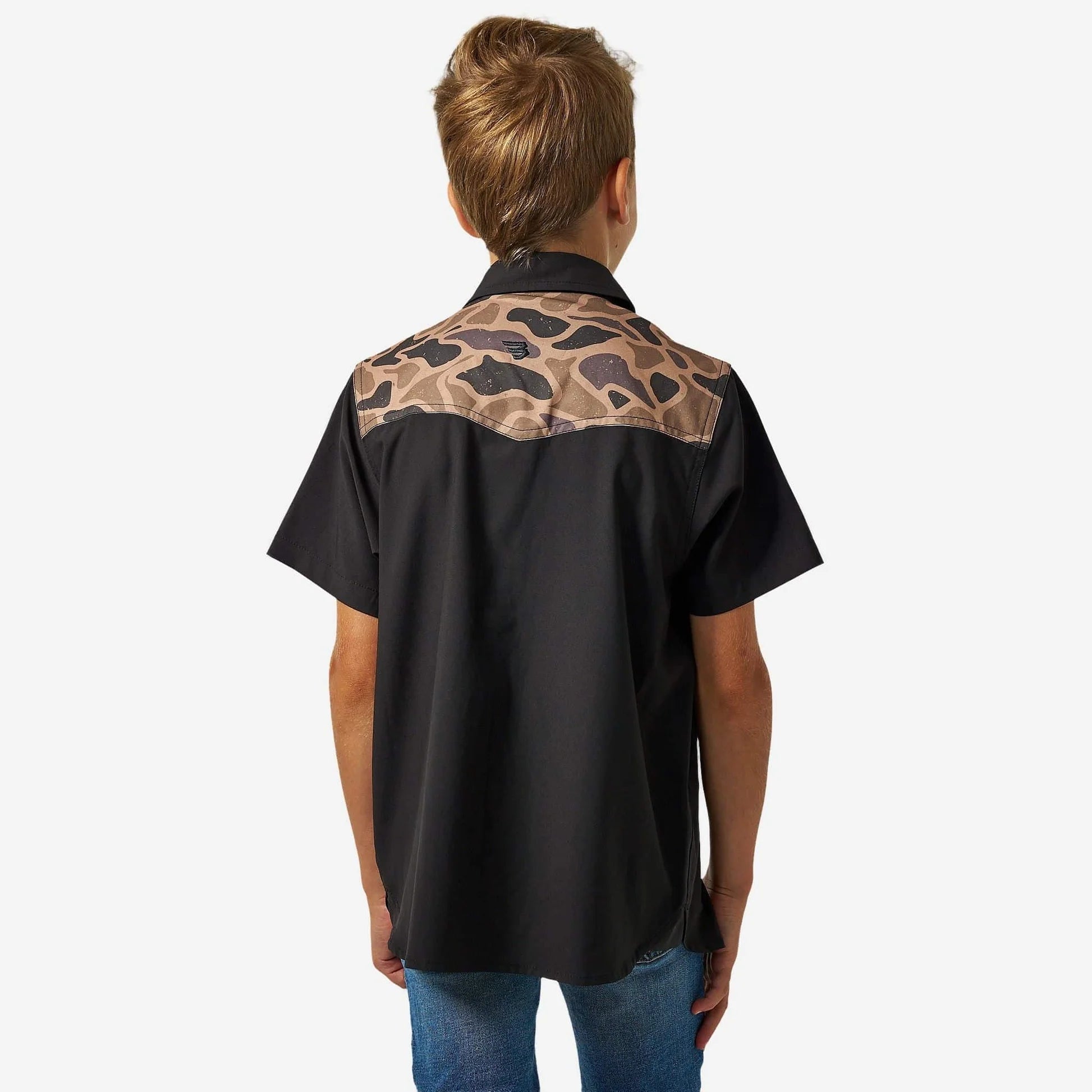 YOUTH PERFORMANCE WESTERN SHIRT - DEER SZN