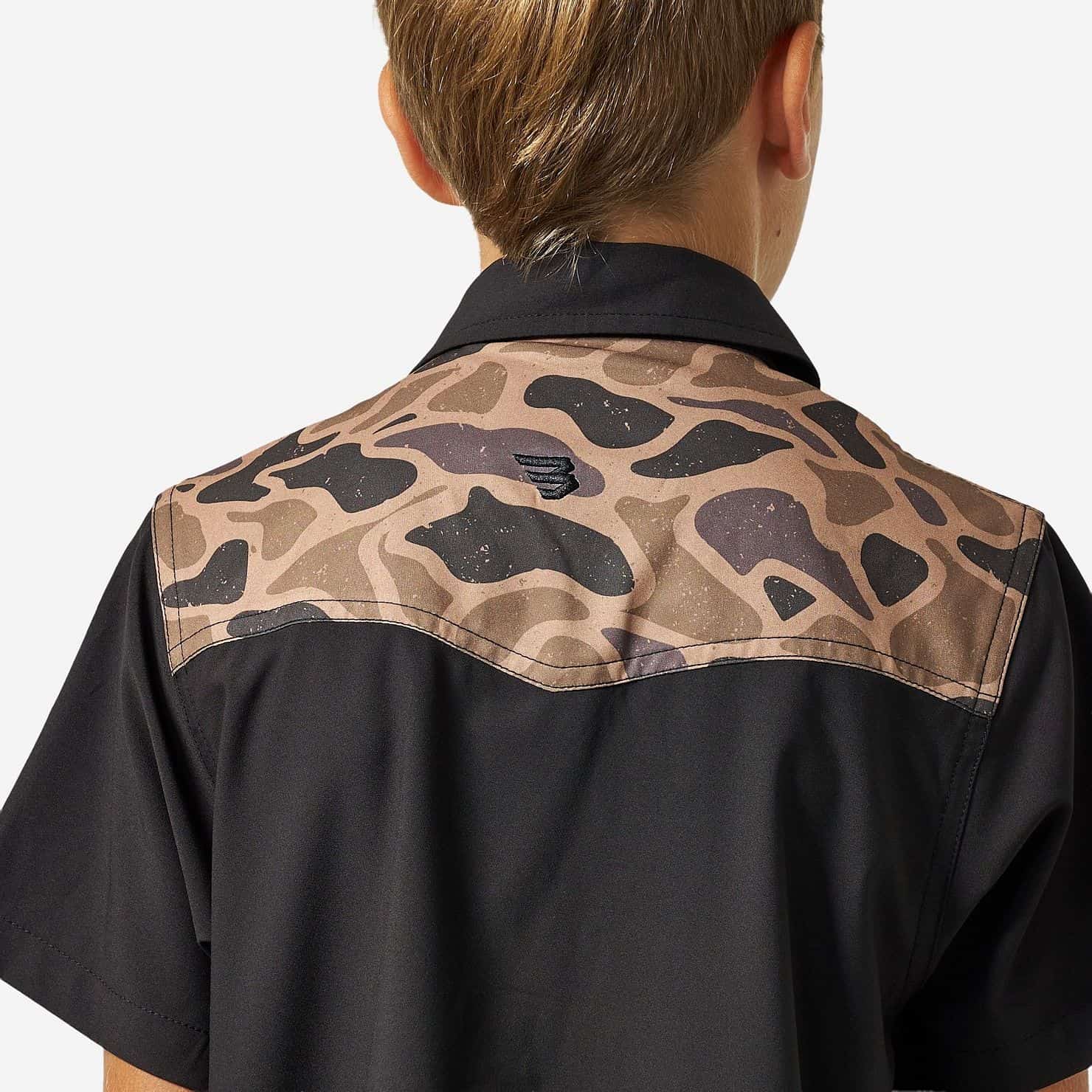 YOUTH PERFORMANCE WESTERN SHIRT - DEER SZN