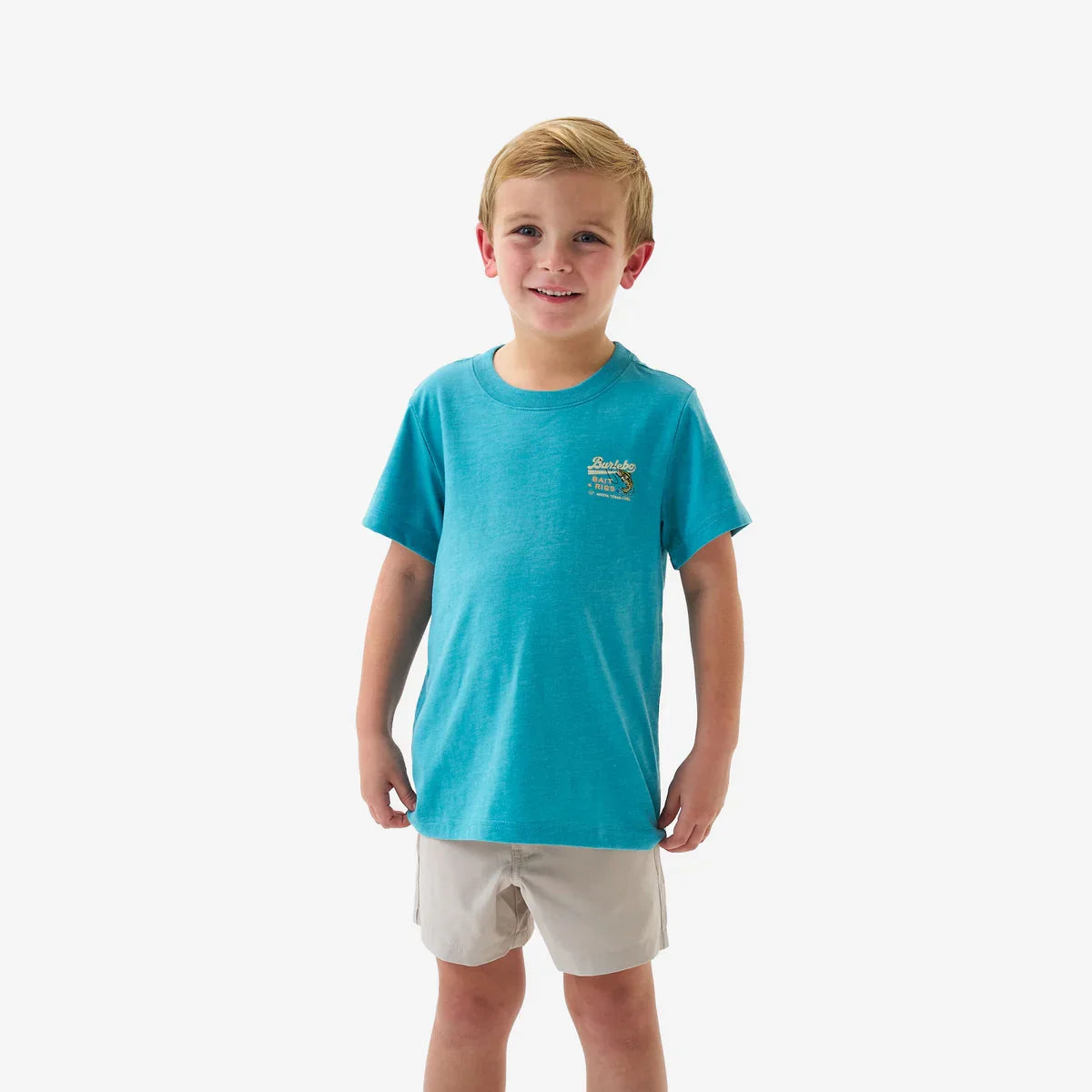 YOUTH - BAIT AND RIGS SS TEE - HEATHER CYAN