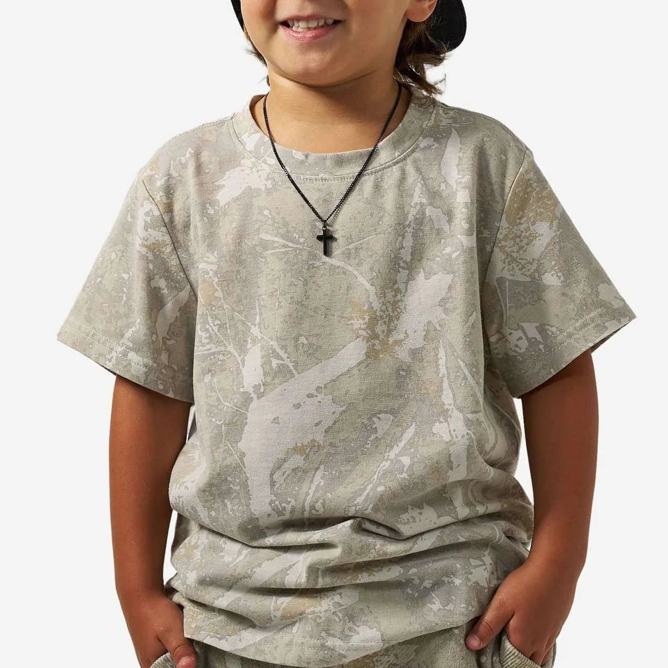 YOUTH VINTAGE WASHED TEE - DRIFTER CAMO