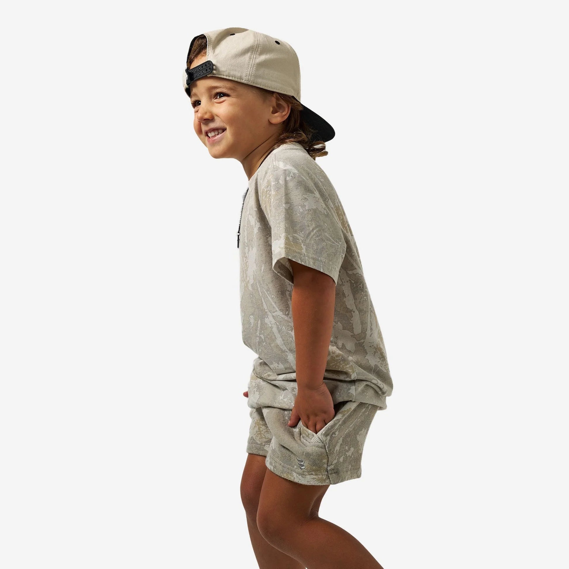 YOUTH VINTAGE WASHED TEE - DRIFTER CAMO