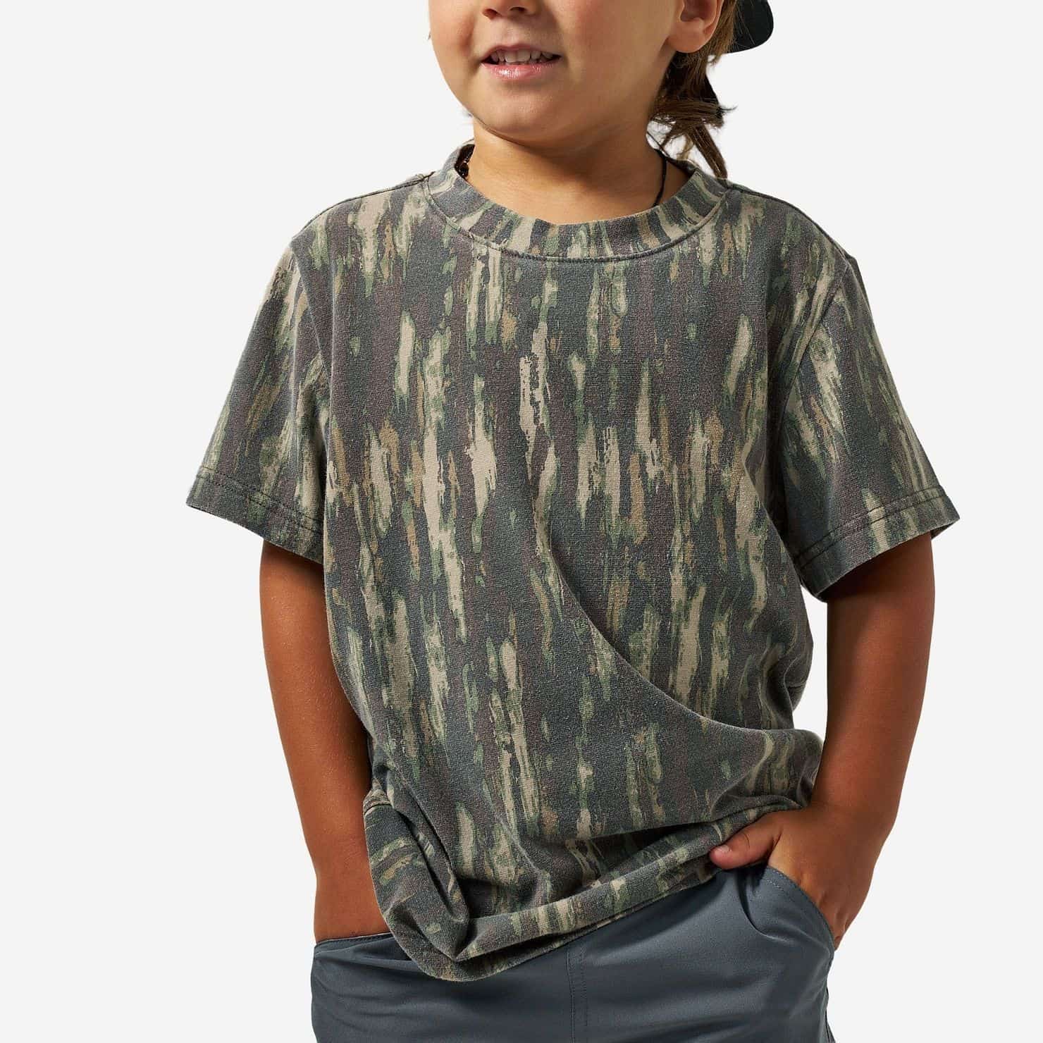 YOUTH VINTAGE WASHED TEE - MIDLAND CAMO