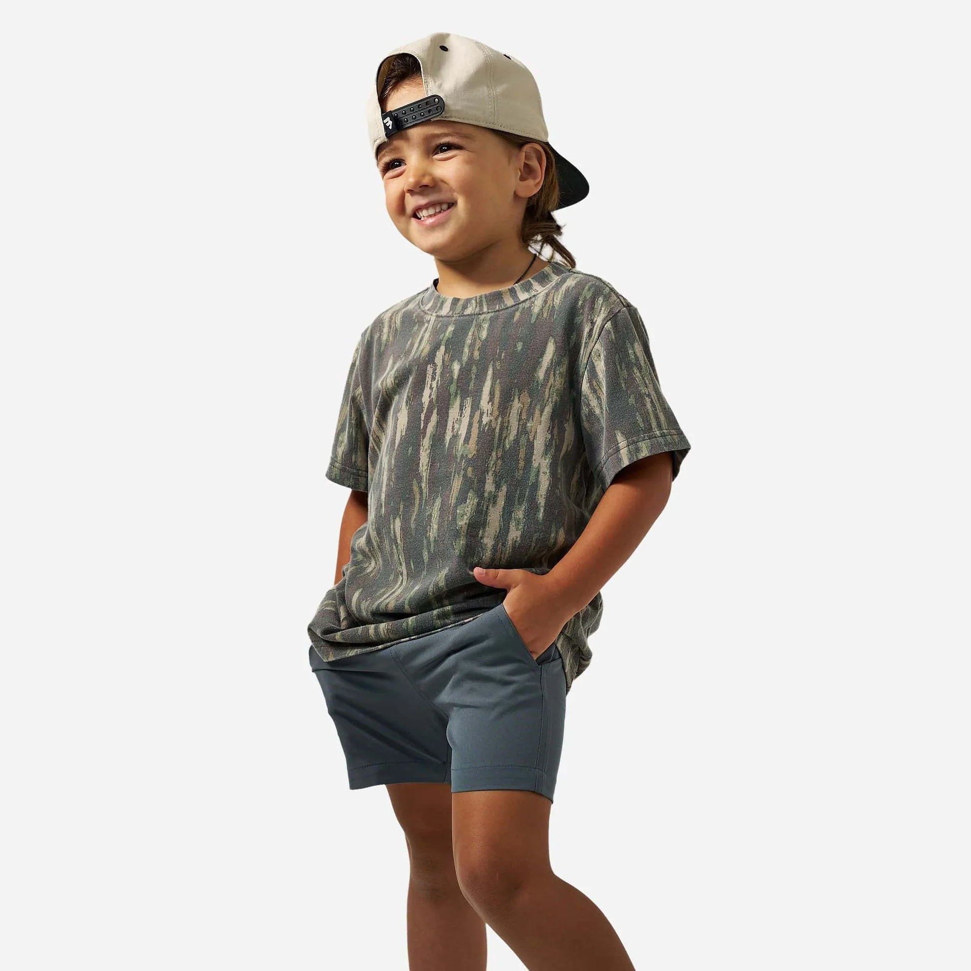 YOUTH VINTAGE WASHED TEE - MIDLAND CAMO