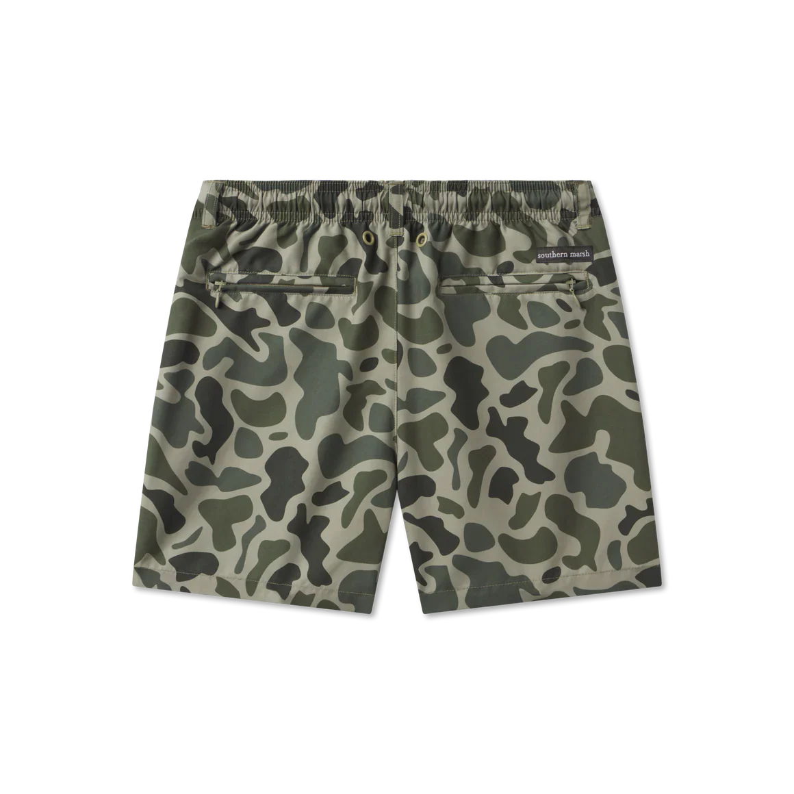 YOUTH - LA COSTA LINED SWIM TRUNK - CAMO - DARK OLIVE