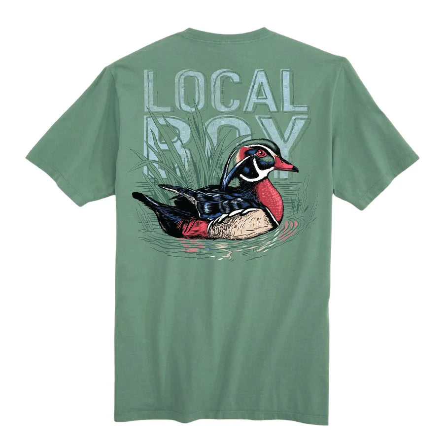 YOUTH - WOOD DUCK SS TEE - LIGHT GREEN