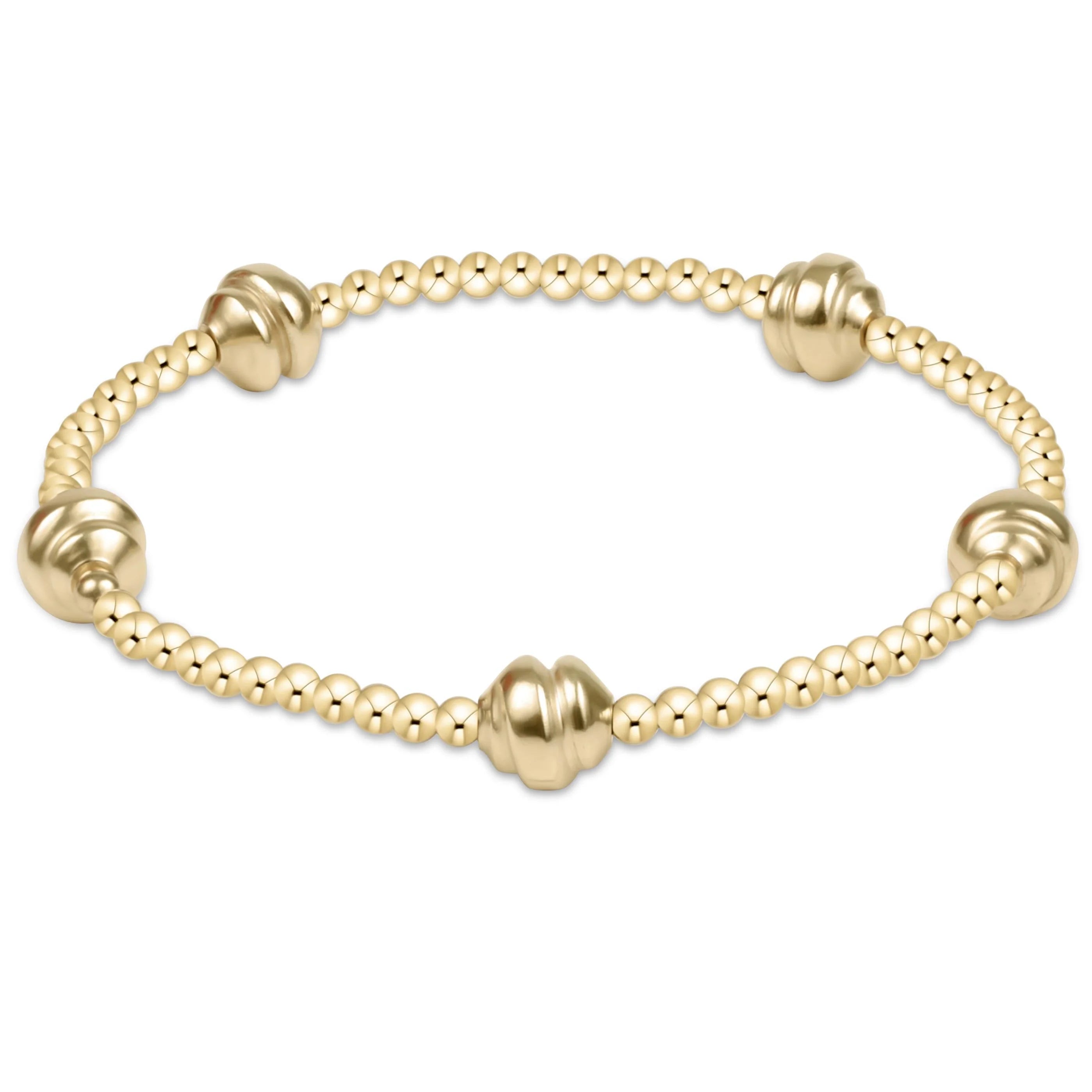 ADMIRE SMALL GOLD 2.5MM GOLD BRACELET