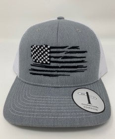 AMERICAN FLAG HAT - GREY/WHITE