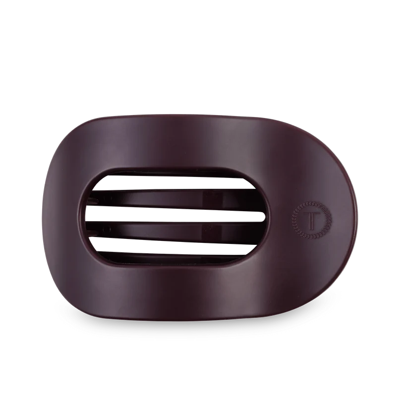 FLAT ROUND HAIR CLIP BURGUNDY BLISS