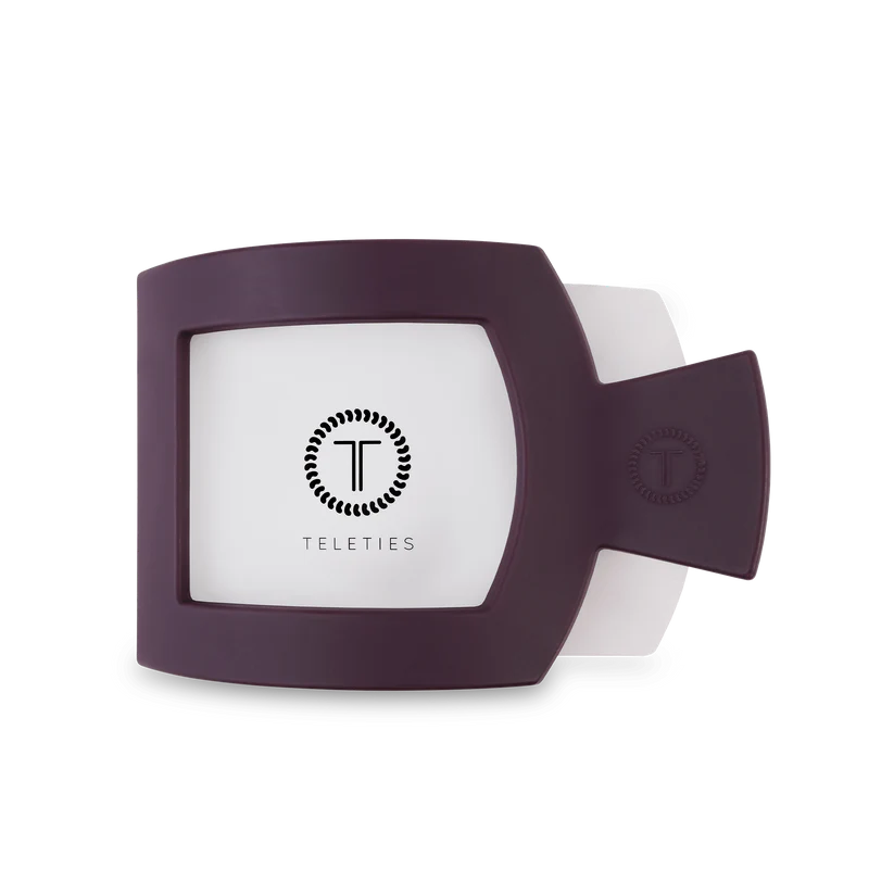 FLAT SQUARE CLIP BURGUNDY BLISS