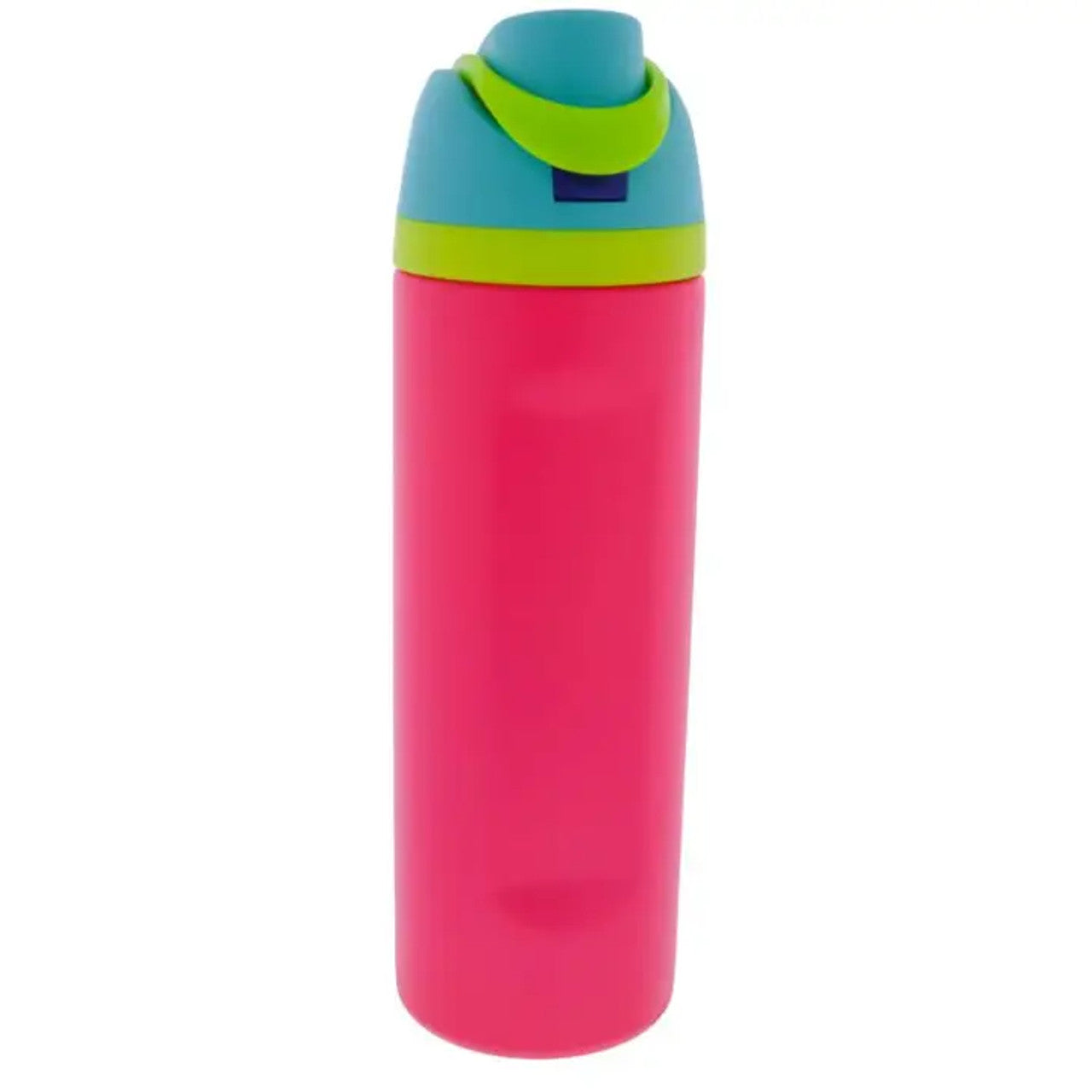 PINK 24OZ WATER BOTTLE W/ BLUE CAP