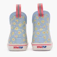 BIG KIDS ANKLE DECK BOOT - SKYWAY FLORAL